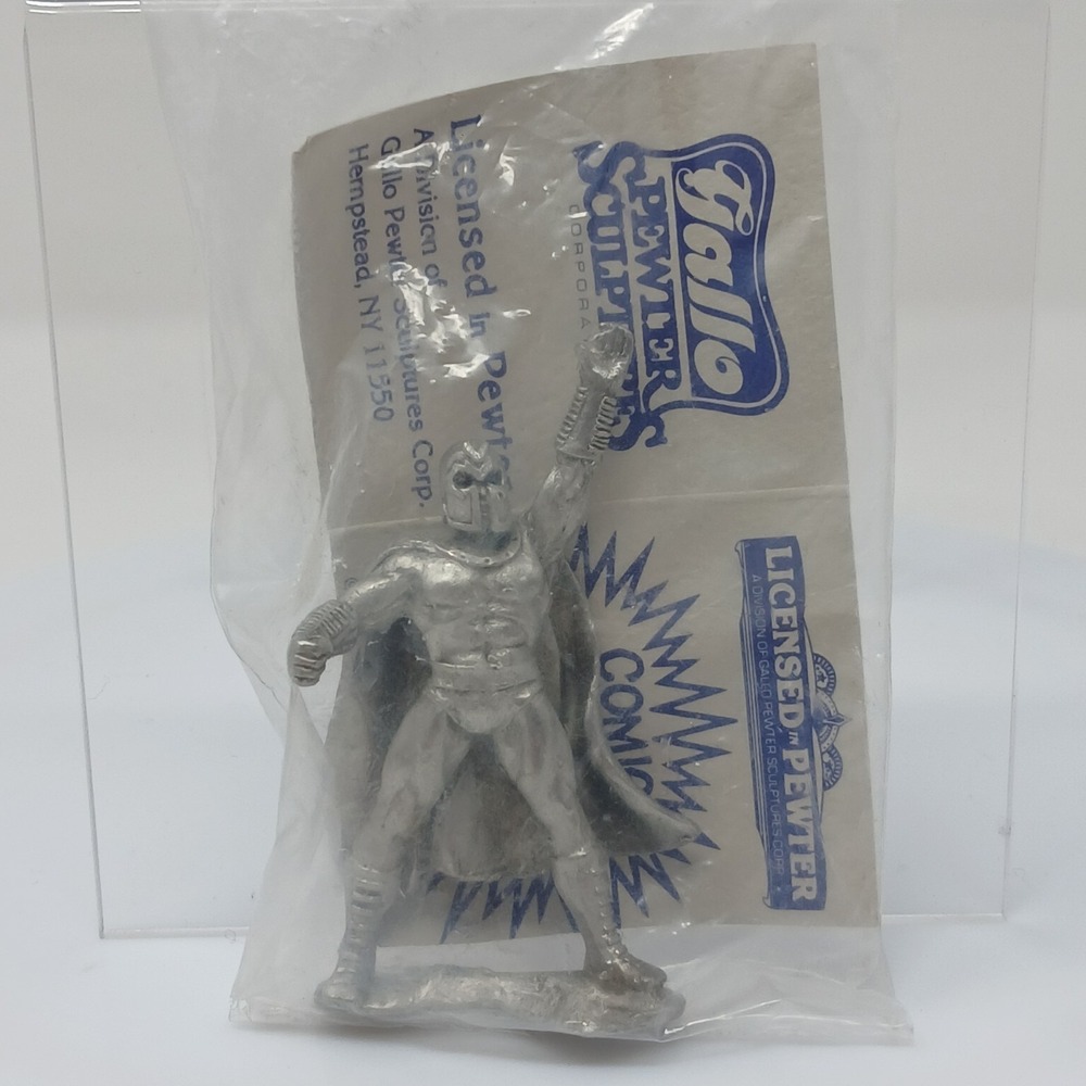 Marvel Action Figure 1990 Maurus Gallo Pewter Sculptures – Magneto, NIP